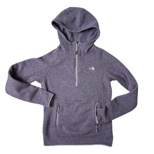 The North Face Hoodie 1/2 Zip Jacket Purple Womens Small